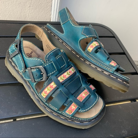 Dr Martens Blue Sandals 